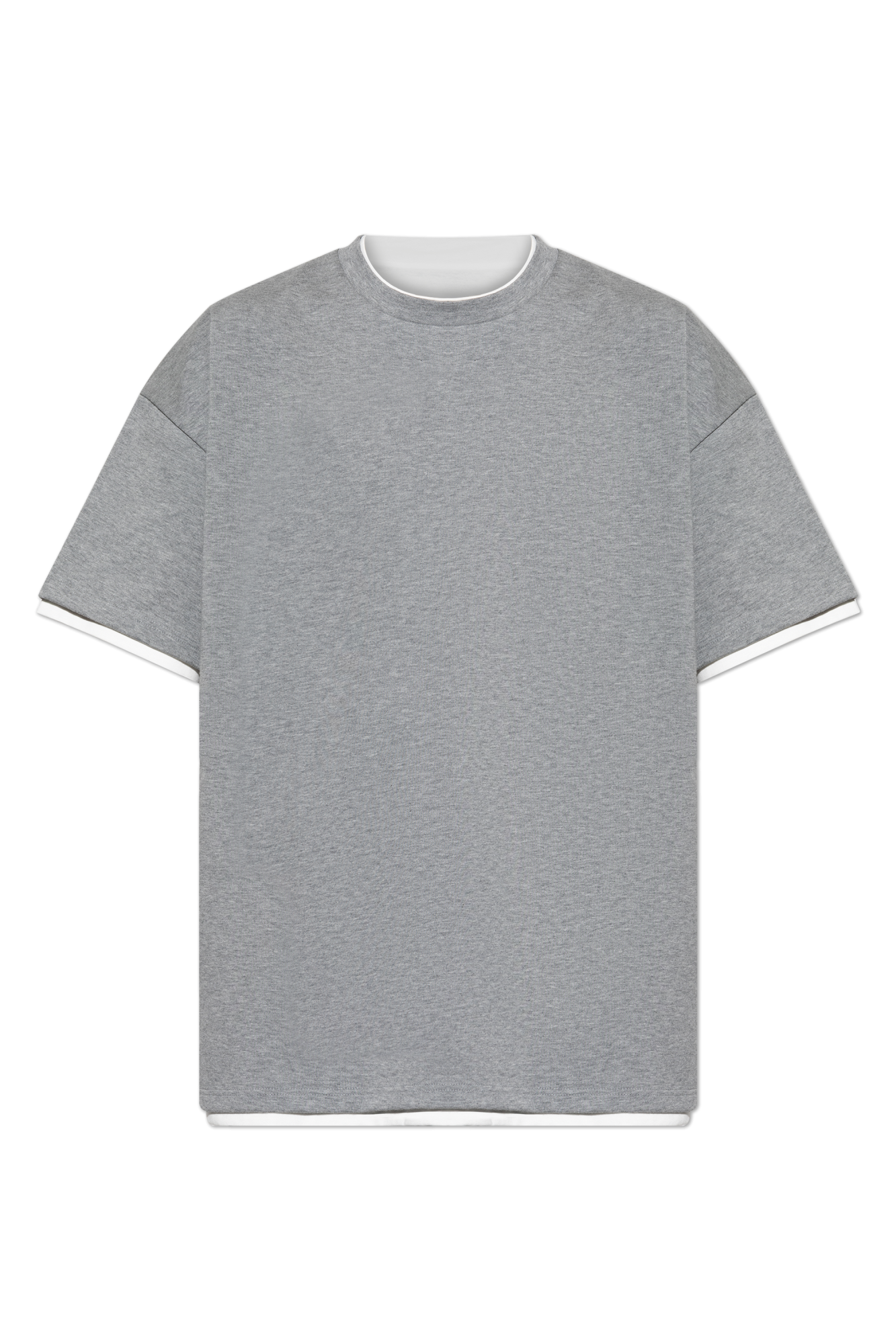 Grey T-shirt with print JIL SANDER - Vitkac AS